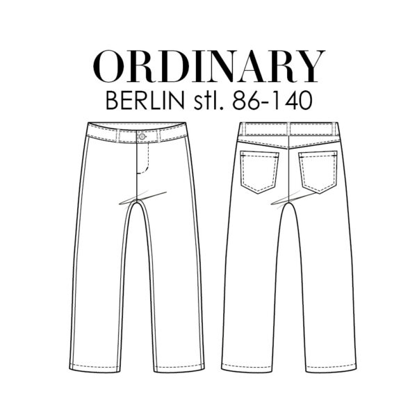 berlin jeans byxa Ord symönster slöjdserien