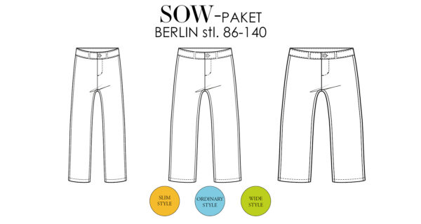 berlin jeans byxa sow symönster slöjdserien