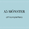 saknat mönsterark A3